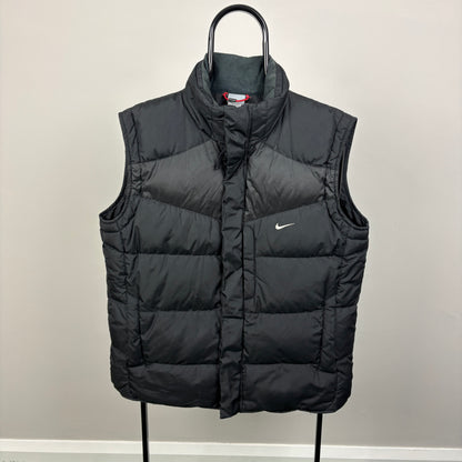 00s Nike Puffer Gilet Jacket Black Medium