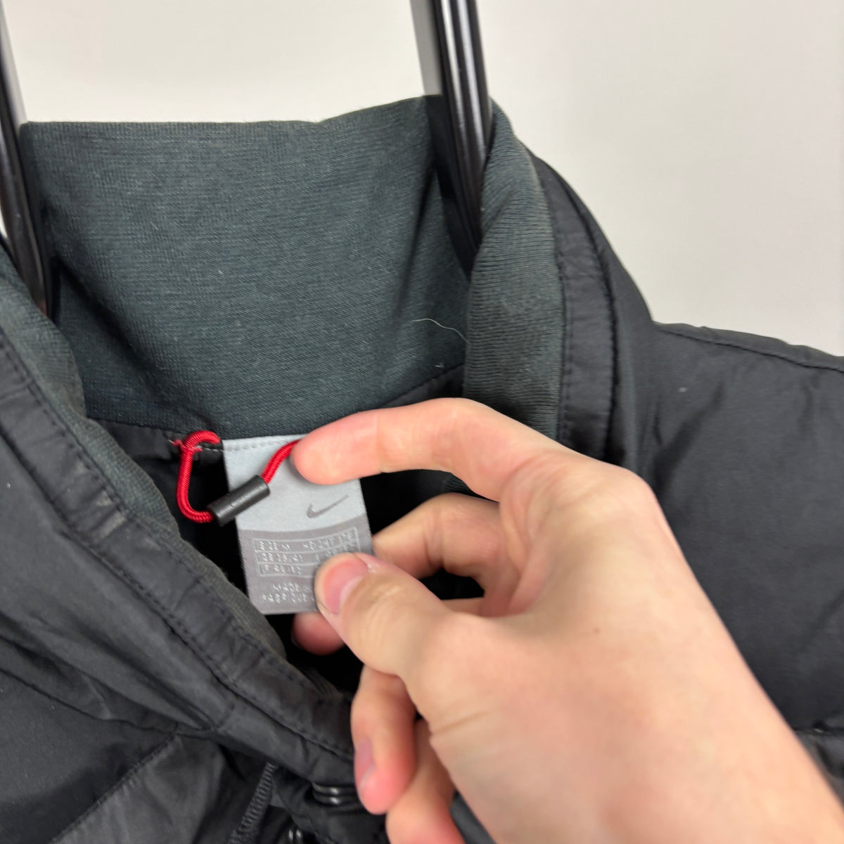 00s Nike Puffer Gilet Jacket Black Medium