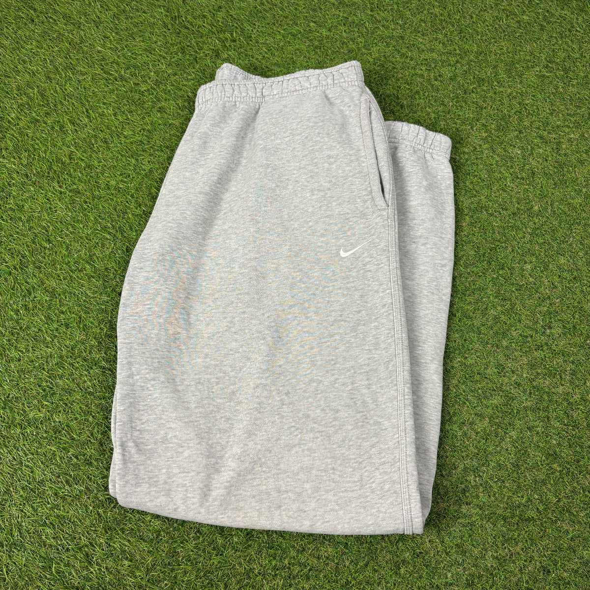 00s Nike Wide Leg Cotton Joggers Grey Large