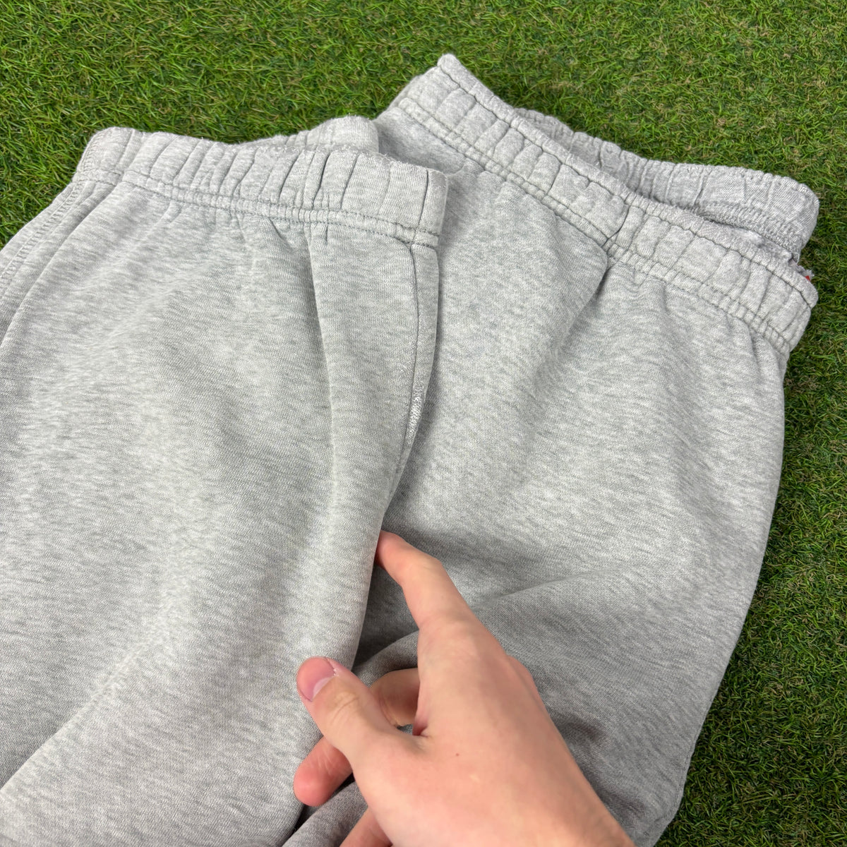 00s Nike Wide Leg Cotton Joggers Grey Large