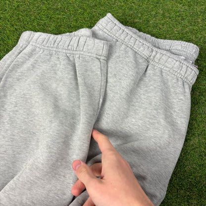 00s Nike Wide Leg Cotton Joggers Grey Large