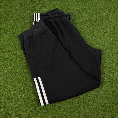 00s Adidas Cotton Joggers Black Large