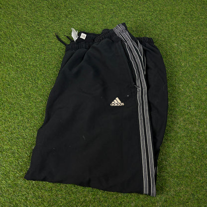 00s Adidas Piping Joggers Black XXL