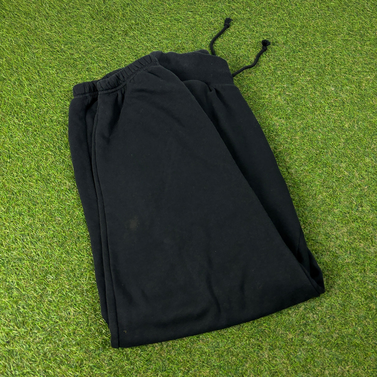 00s Nike Wide Leg Cotton Joggers Black Small