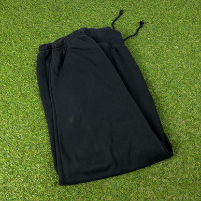 00s Nike Wide Leg Cotton Joggers Black Small