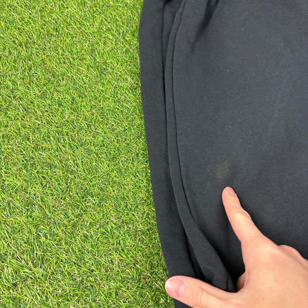 00s Nike Wide Leg Cotton Joggers Black Small