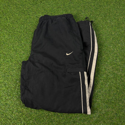 00s Nike Piping Joggers Black Large