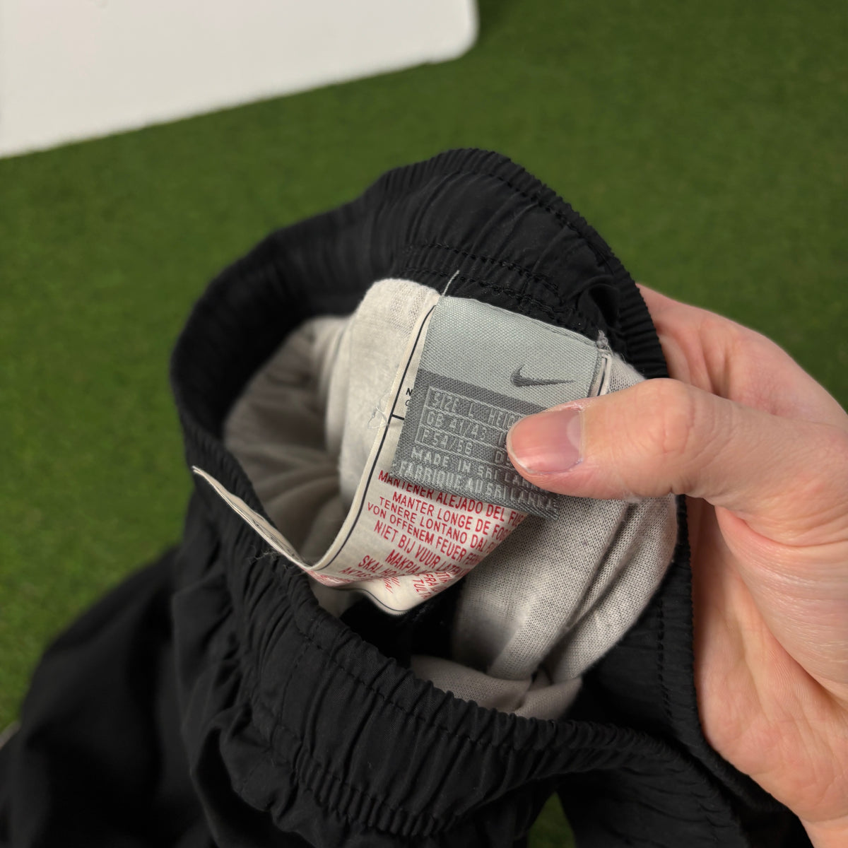 00s Nike Piping Joggers Black Large