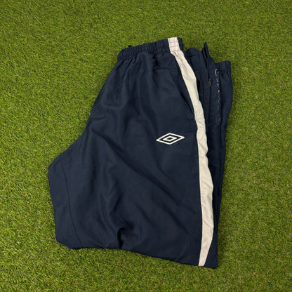 00s Umbro Piping Joggers Blue XL