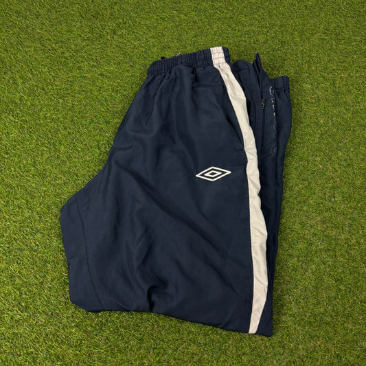 00s Umbro Piping Joggers Blue XL