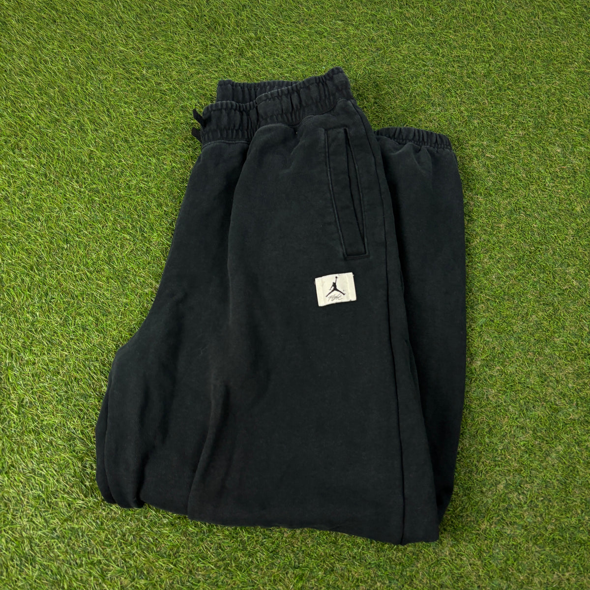 00s Nike Air Jordan Cotton Joggers Black Large