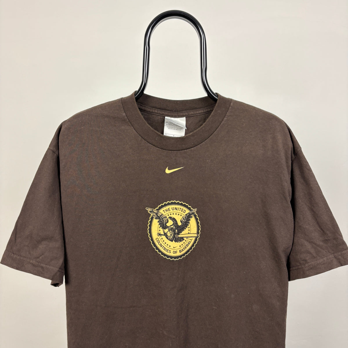 00s Nike Baseball T-Shirt Brown Large