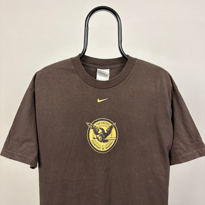 00s Nike Baseball T-Shirt Brown Large