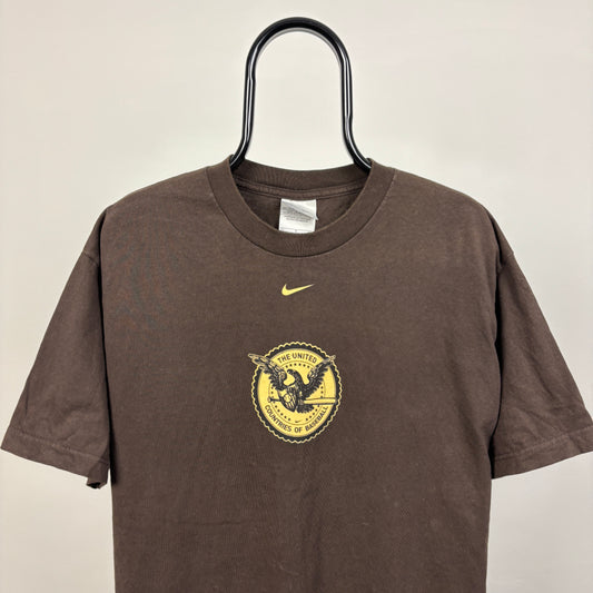 00s Nike Baseball T-Shirt Brown Large