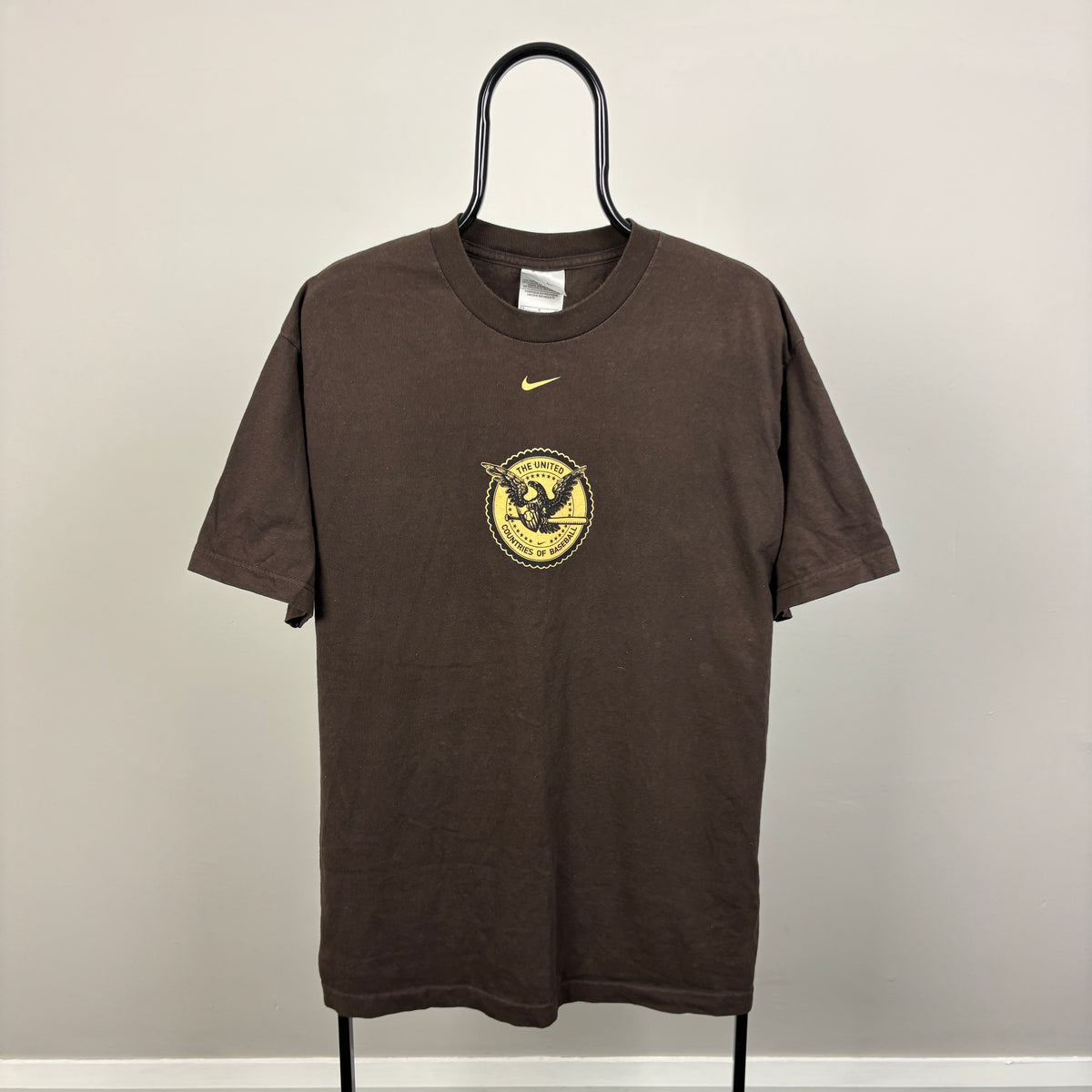 00s Nike Baseball T-Shirt Brown Large