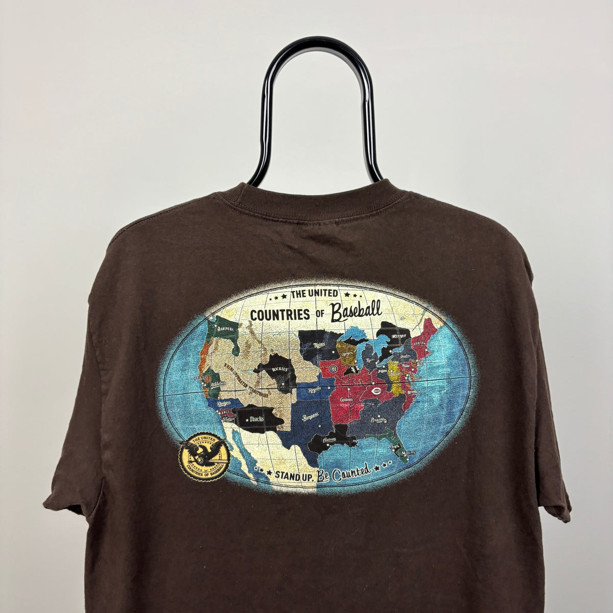 00s Nike Baseball T-Shirt Brown Large