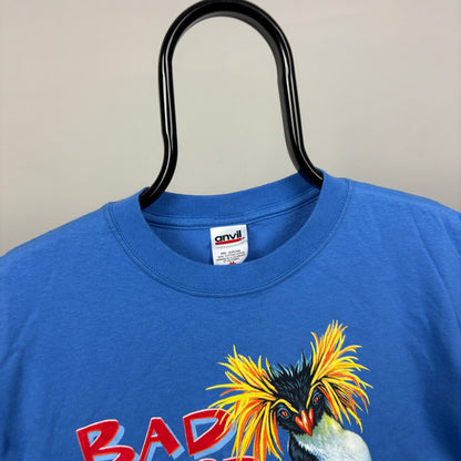 90s Seaworld Penguin T-Shirt Blue Medium