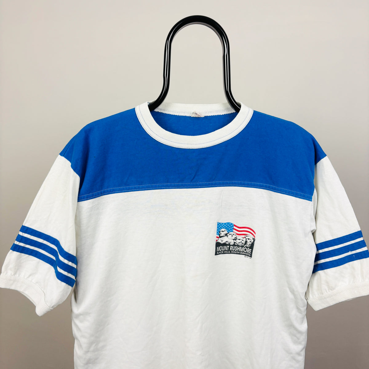 90s Mount Rushmore Ringer T-Shirt White Small