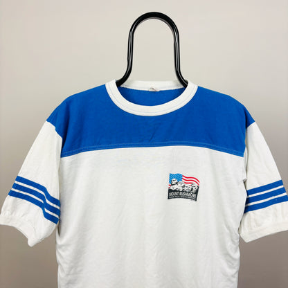 90s Mount Rushmore Ringer T-Shirt White Small