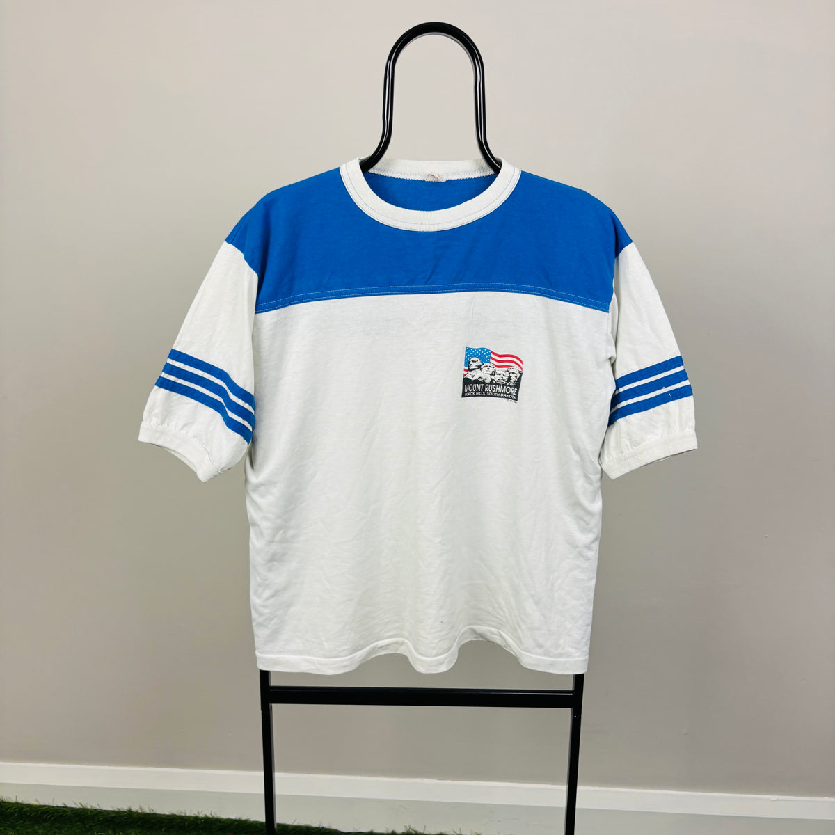 90s Mount Rushmore Ringer T-Shirt White Small