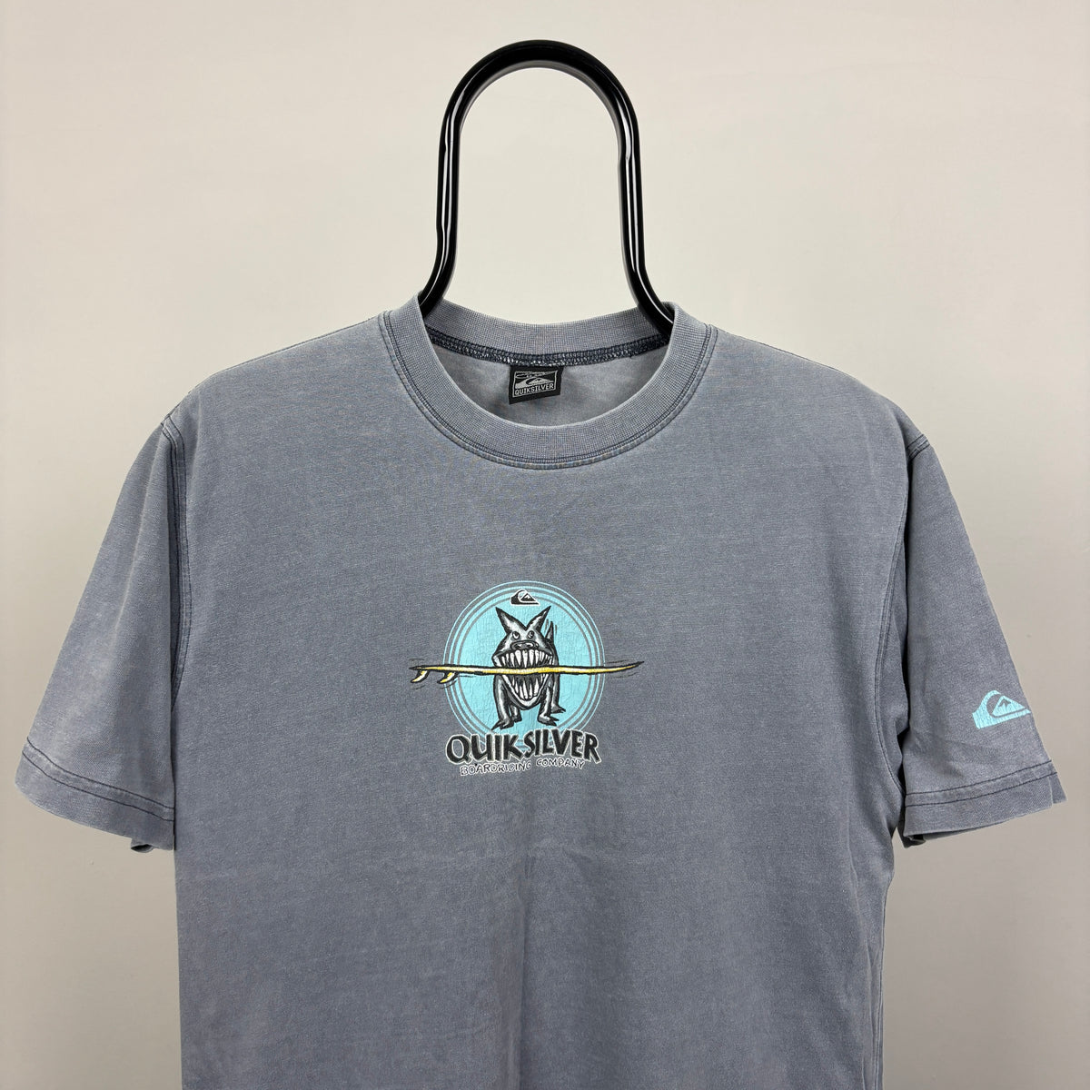 90s Quiksilver Boardriding T-Shirt Grey Small