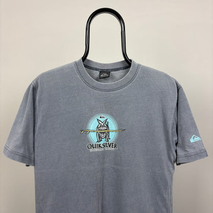 90s Quiksilver Boardriding T-Shirt Grey Small