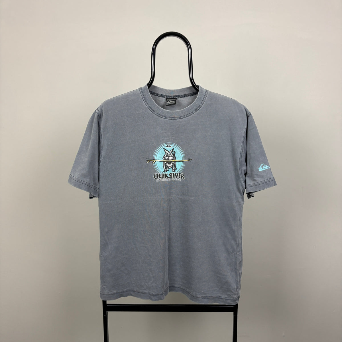 90s Quiksilver Boardriding T-Shirt Grey Small