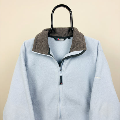 90s Berghaus Fleece Sweatshirt Blue Large