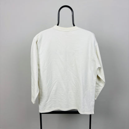 90s Hedgehog Sweatshirt White Medium