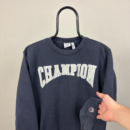 00s Champion Sweatshirt Blue Medium