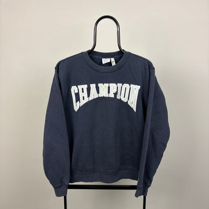 00s Champion Sweatshirt Blue Medium