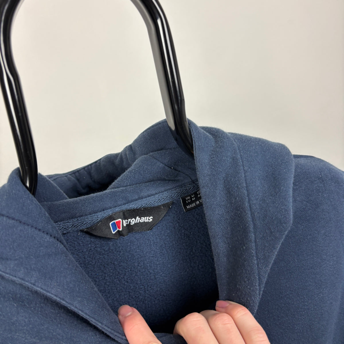 00s Berghaus Hoodie Blue Medium