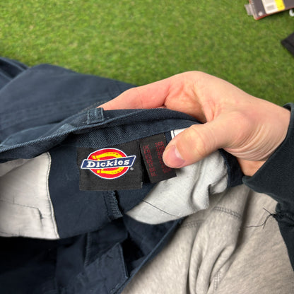 00s Dickies Painters Cargo Trousers Joggers Blue Large