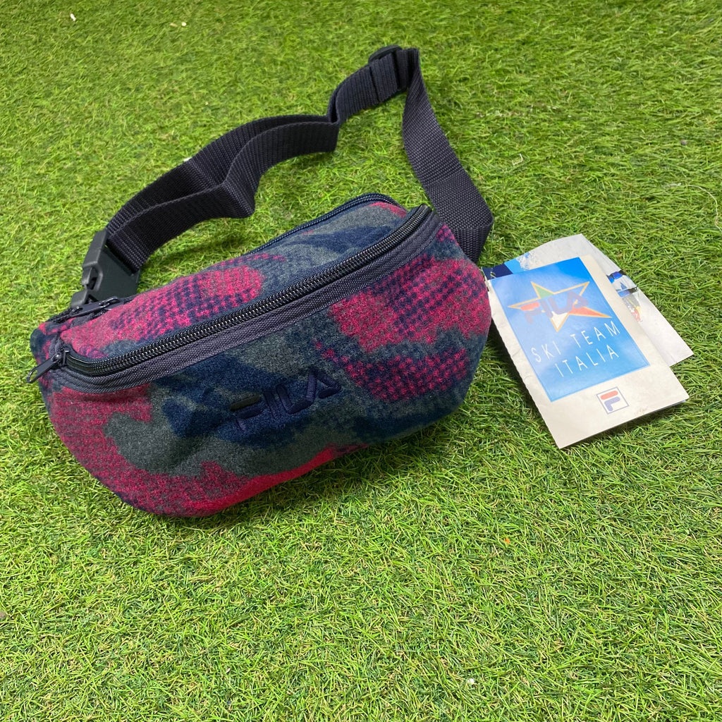Retro Fila Ski Shoulder Bumbag Bag Purple