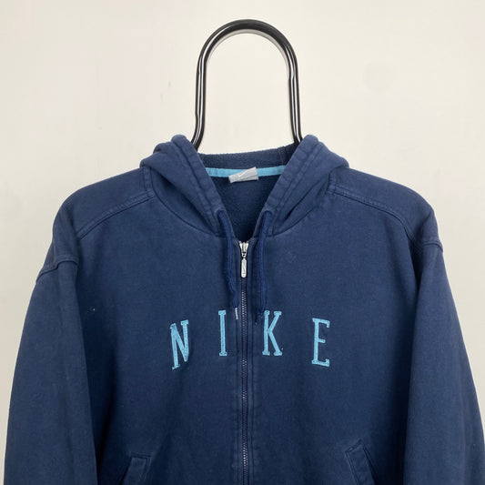 90s Nike Women’s Hoodie Blue Medium