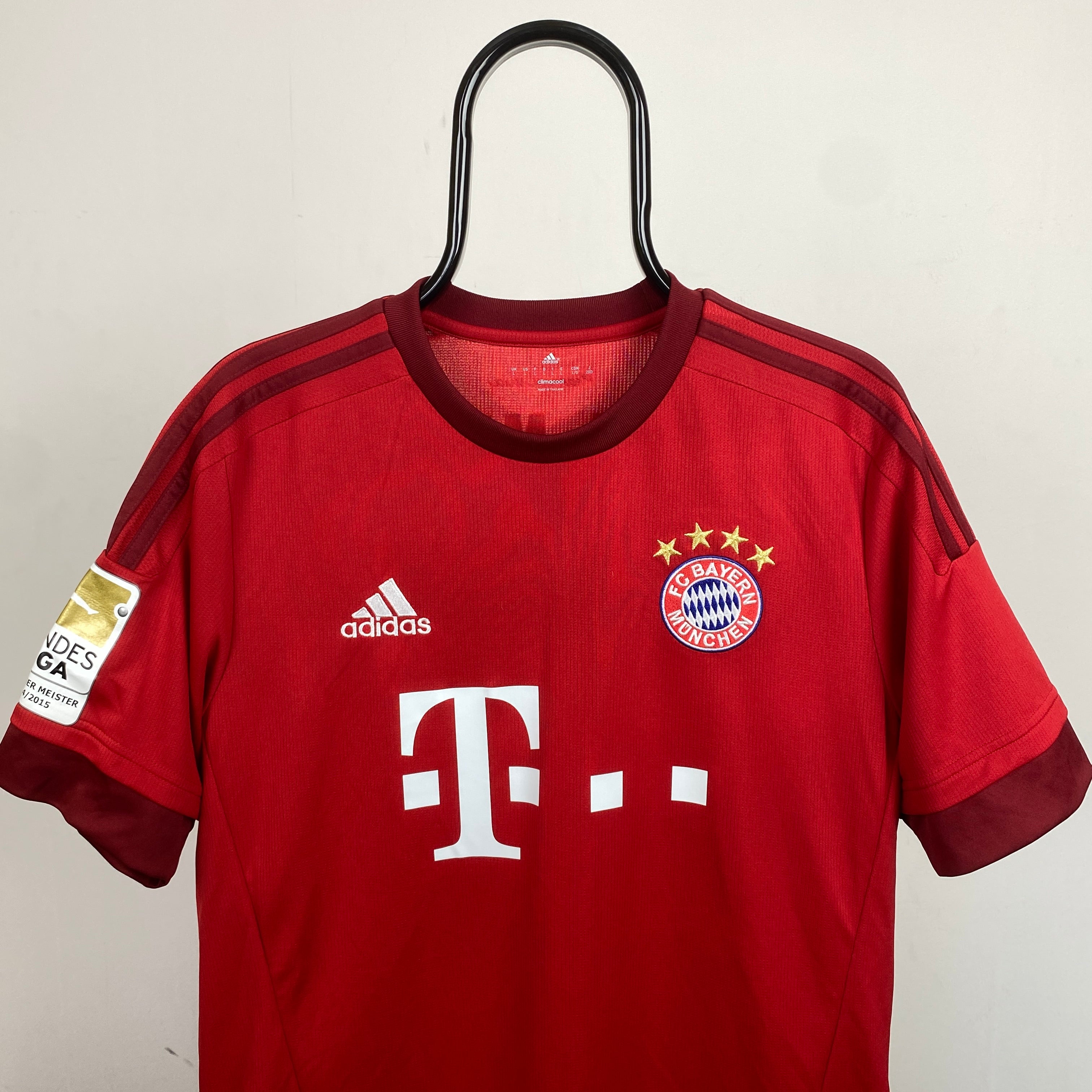 00s Adidas Bayern Munich Football Shirt T-Shirt Red Large
