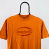 Retro Timberland T-Shirt Orange Medium