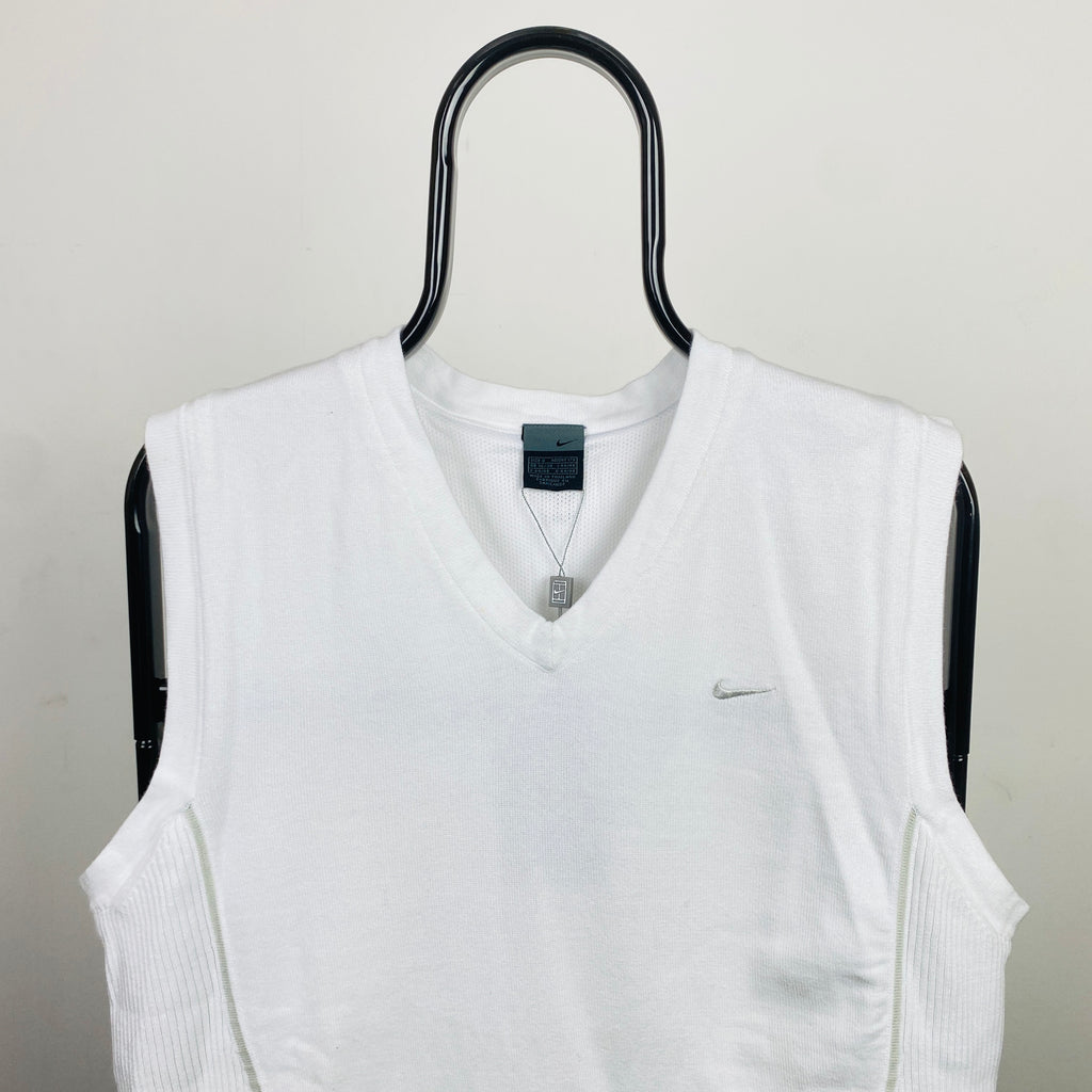 00s Nike Sweater Vest Sweatshirt White Small