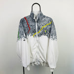 90s Adidas Stefan Edberg Windbreaker Jacket White XL