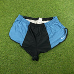 90s Nike Nylon Sprinter Shorts Blue XXL
