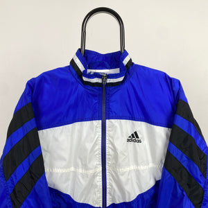 90s Adidas Windbreaker Jacket Blue XL