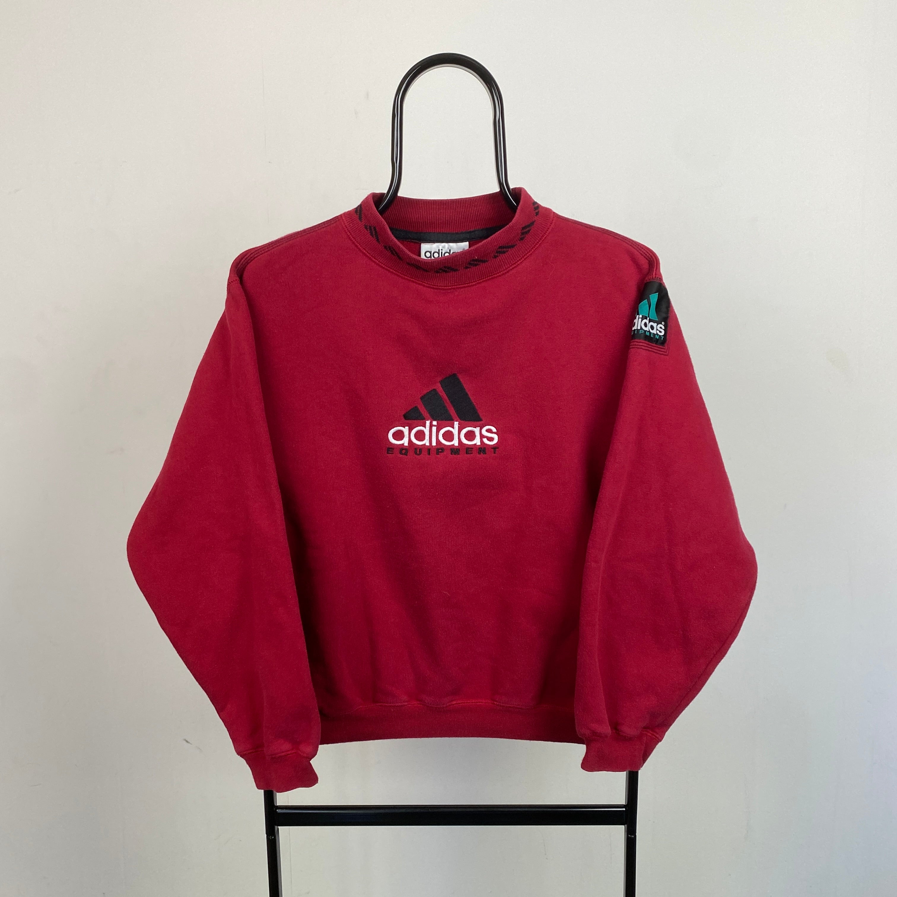 90s Adidas Equipment Sweatshirt Red XS