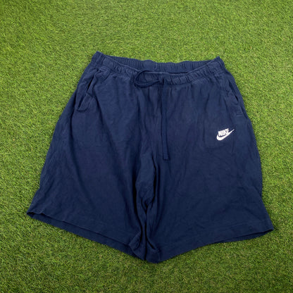 00s Nike Cotton Shorts Blue Medium