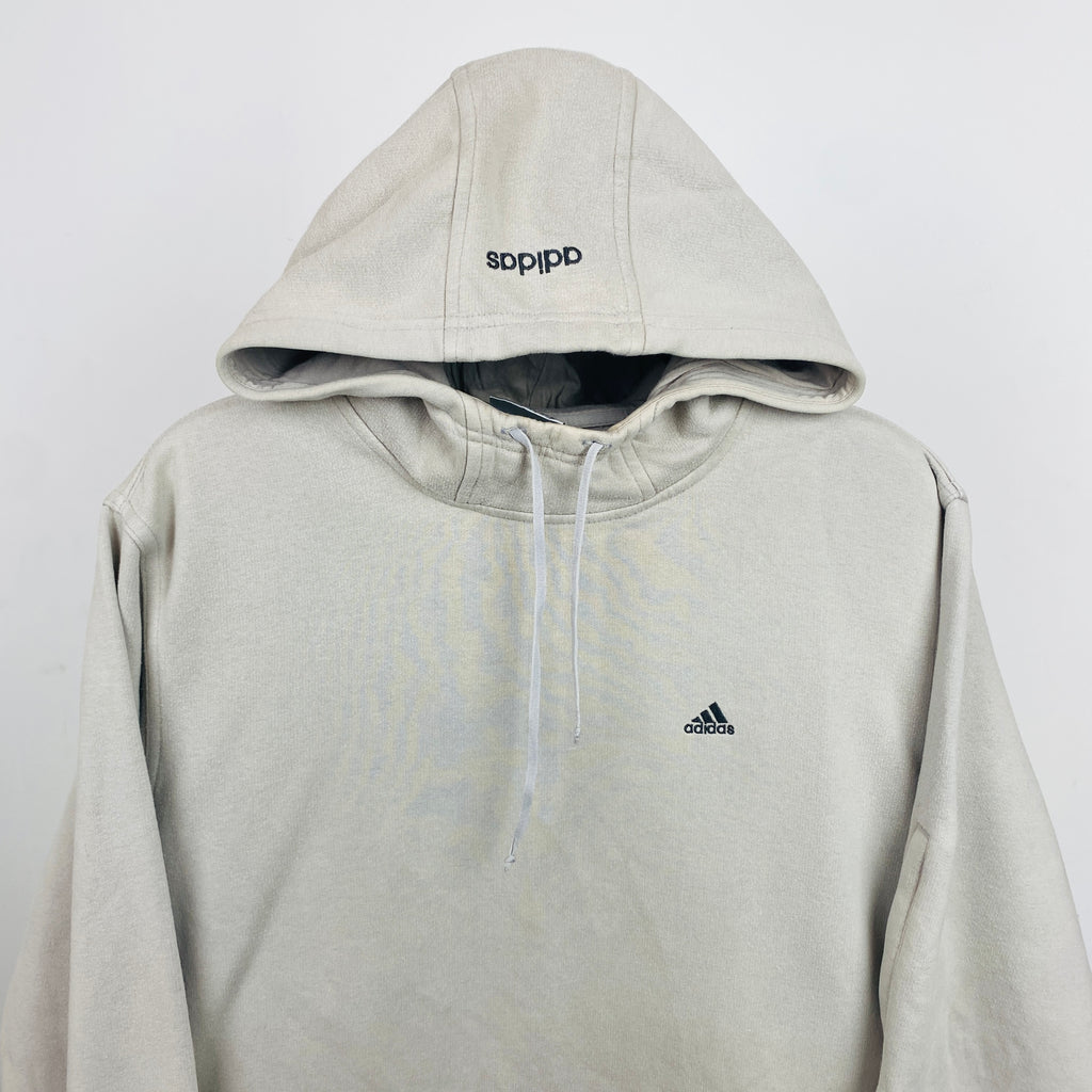 90s Adidas Hoodie Brown Medium