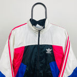 90s Adidas Windbreaker Jacket White Small