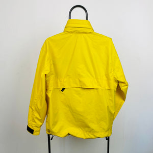 90s Nike Packable Waterproof Coat Jacket Yellow Small