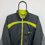 90s Nike Windbreaker Jacket Grey Large