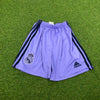 00s Adidas Real Madrid Football Shorts Purple XS