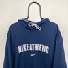 00s Nike Athletic Hoodie Blue Large