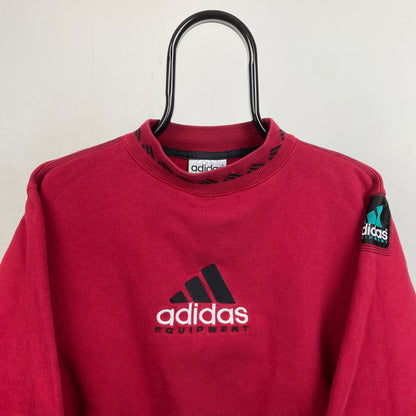 90s Adidas Equipment Sweatshirt Red XS